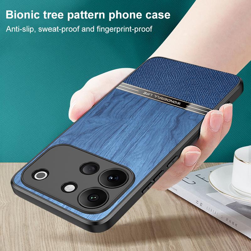 For vivo S60 5G Bionic Tree Texture Full Coverage Phone Case - Blue - EDA009266812C