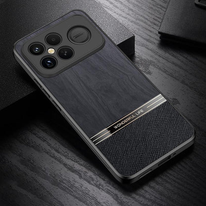 For Redmi K90 Pro Max / Poco F8 Ultra Bionic Tree Texture Full Coverage Phone Case(Black)