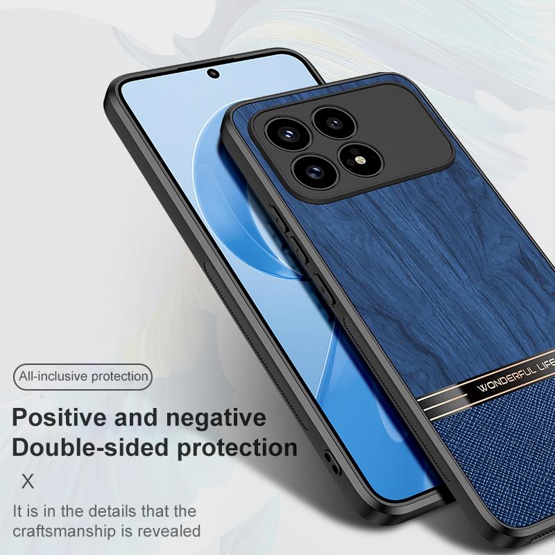 For Redmi K90 Pro Max / Poco F8 Ultra Bionic Tree Texture Full Coverage Phone Case(Black)