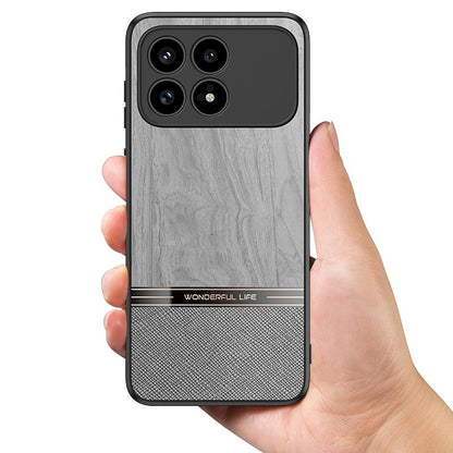 For Redmi K90 Pro Max / Poco F8 Ultra Bionic Tree Texture Full Coverage Phone Case(Grey)