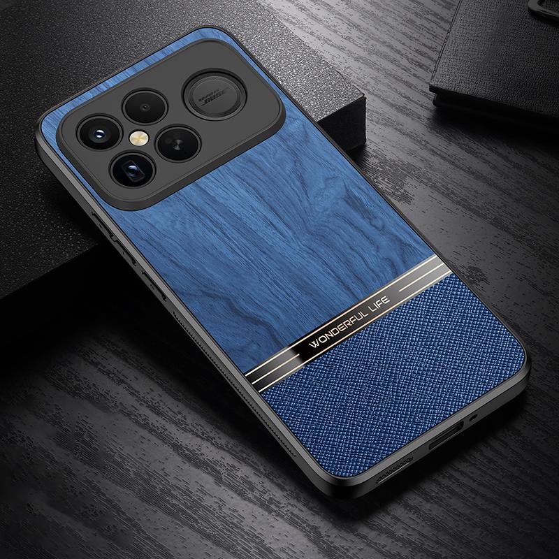 For Redmi K90 Pro Max / Poco F8 Ultra Bionic Tree Texture Full Coverage Phone Case(Blue)