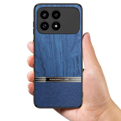 For Redmi K90 Pro Max / Poco F8 Ultra Bionic Tree Texture Full Coverage Phone Case(Blue)