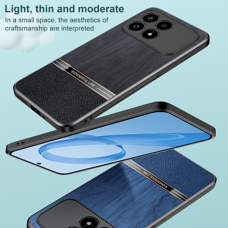 For Redmi K90 Pro Max / Poco F8 Ultra Bionic Tree Texture Full Coverage Phone Case(Blue)