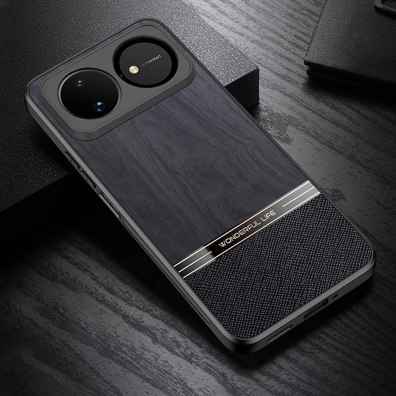 For Huawei nova 16 Bionic Tree Texture Full Coverage Phone Case - Black - EDA009267312A