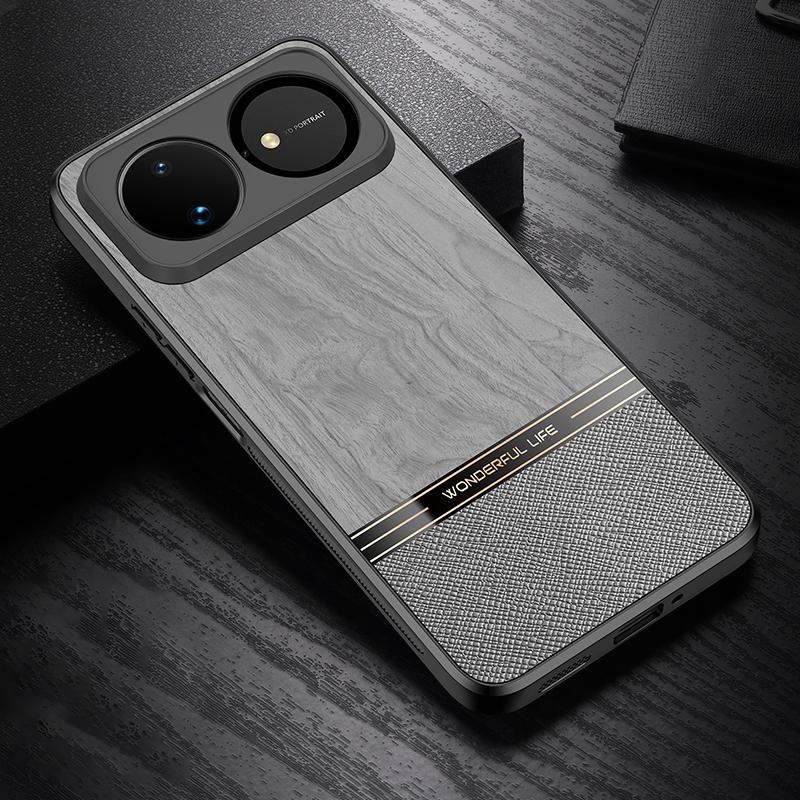 For Huawei nova 16 Bionic Tree Texture Full Coverage Phone Case - Grey - EDA009267312B