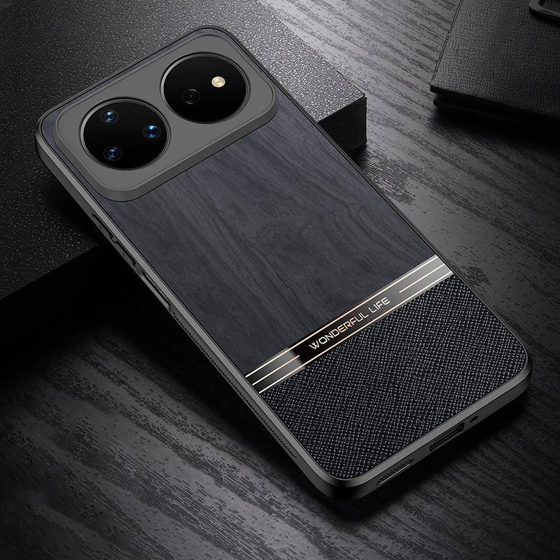 For Huawei nova 16 Ultra Bionic Tree Texture Full Coverage Phone Case - Black - EDA009267314A