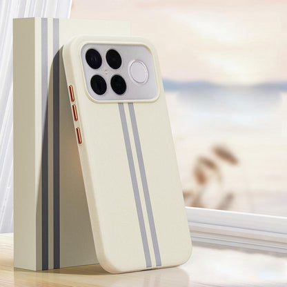 For Redmi K90 Pro Max / Poco F8 Ultra 5G Boundless Rock Sand Starting Line Series Contrast Color Magnetic Phone Case(Beige)