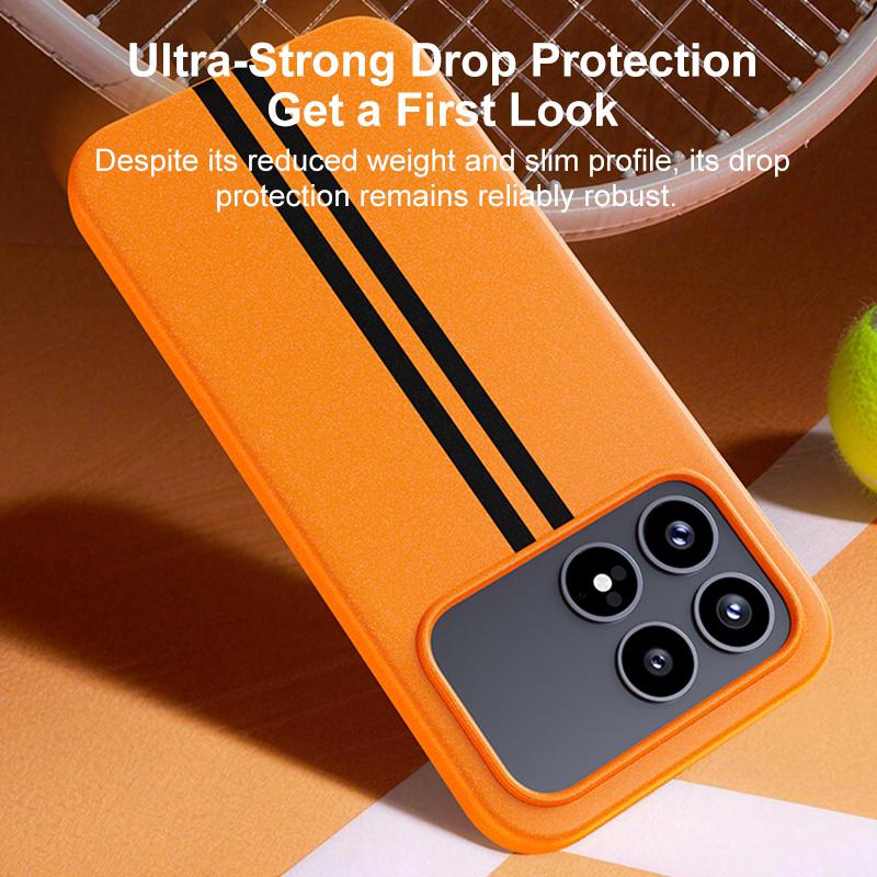For Redmi K90 Pro Max / Poco F8 Ultra 5G Boundless Rock Sand Starting Line Series Contrast Color Magnetic Phone Case(Beige)