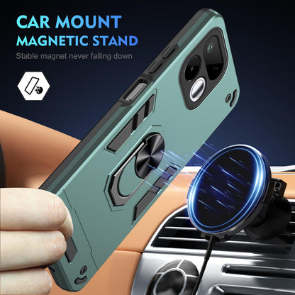 For Realme 16T 5G Shockproof Metal Ring Holder Phone Case - Green - EDA009286103C