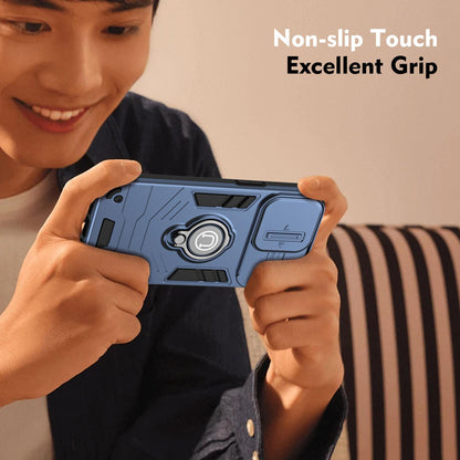 For Honor 600 Lite Global Camshield Ring Holder Phone Case - Royal Blue - EDA009288703A