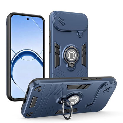 For Realme 16 5G Camshield Ring Holder Phone Case - Royal Blue - EDA009289304A