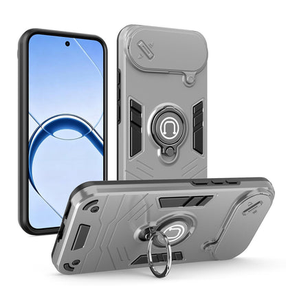 For Realme 16 5G Camshield Ring Holder Phone Case - Grey - EDA009289304C