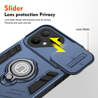 For Tecno Pova Curve 2 5G Camshield Ring Holder Phone Case - Royal Blue - EDA009289507A