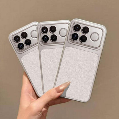 For Redmi K90 Pro Max / Poco F8 Ultra Large Window Leather Textured Coated TPU Phone Case(White)