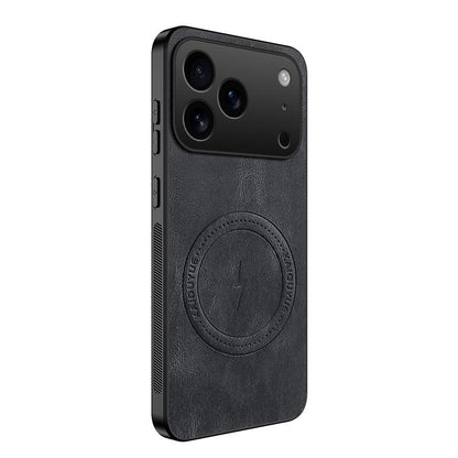 For iPhone 18 Pro WANLONFENG SD Series Nappa Texture Magnetic Phone Case - Black - EDA009290823A