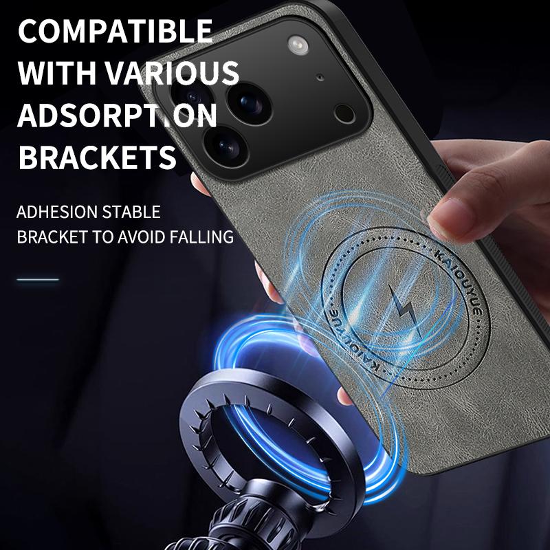For iPhone 18 Pro WANLONFENG SD Series Nappa Texture Magnetic Phone Case - Brown - EDA009290823D