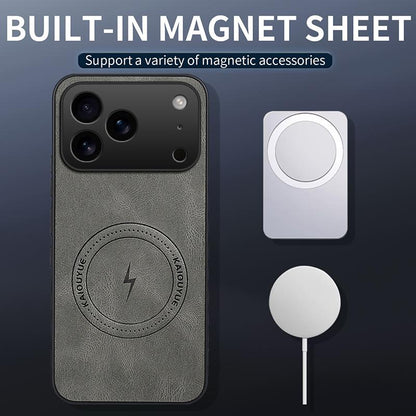 For iPhone 18 Pro Max WANLONFENG SD Series Nappa Texture Magnetic Phone Case - Blue - EDA009290824C
