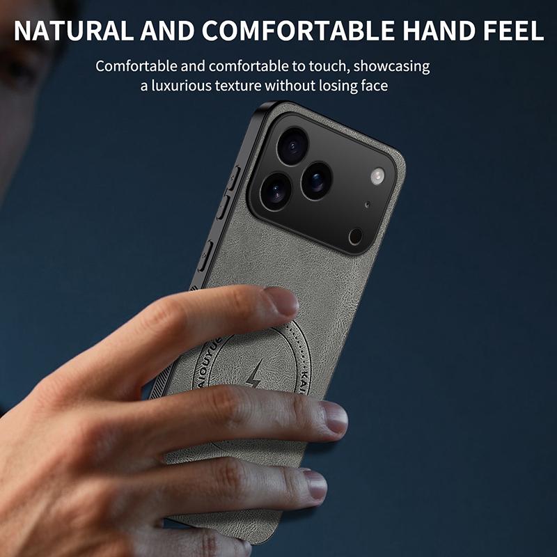 For iPhone 18 Pro Max WANLONFENG SD Series Nappa Texture Magnetic Phone Case - Brown - EDA009290824D