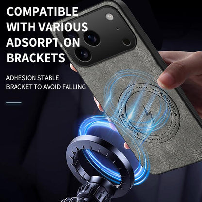 For iPhone 18 Pro Max WANLONFENG SD Series Nappa Texture Magnetic Phone Case - Brown - EDA009290824D