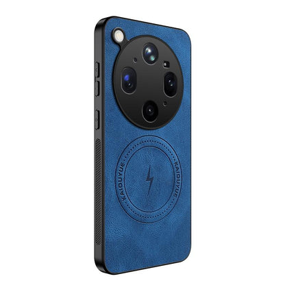 For OPPO Find X9 Ultra WANLONFENG SD Series Nappa Texture Magnetic Phone Case(Blue)