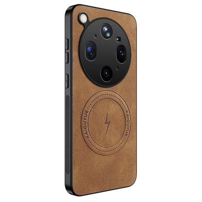 For OPPO Find X9 Ultra WANLONFENG SD Series Nappa Texture Magnetic Phone Case(Brown)