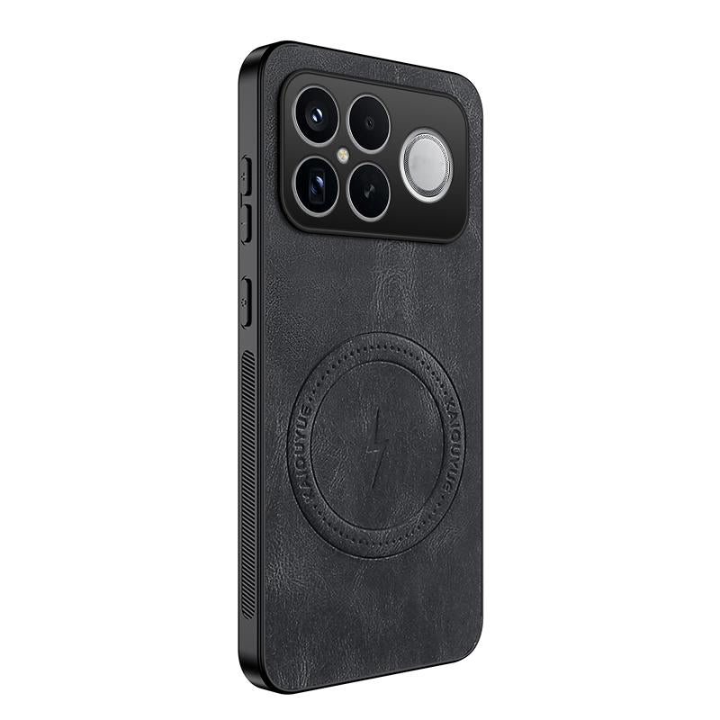 For Redmi K90 Pro Max 5G / Poco F8 Ultra WANLONFENG SD Series Nappa Texture Magnetic Phone Case(Black)