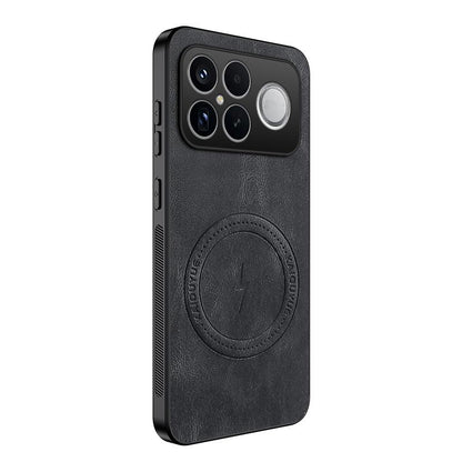 For Redmi K90 Pro Max 5G / Poco F8 Ultra WANLONFENG SD Series Nappa Texture Magnetic Phone Case(Black)