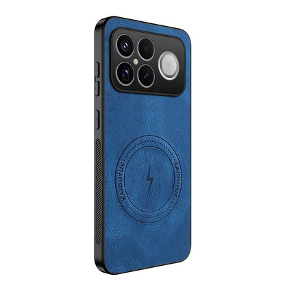 For Redmi K90 Pro Max 5G / Poco F8 Ultra WANLONFENG SD Series Nappa Texture Magnetic Phone Case(Blue)