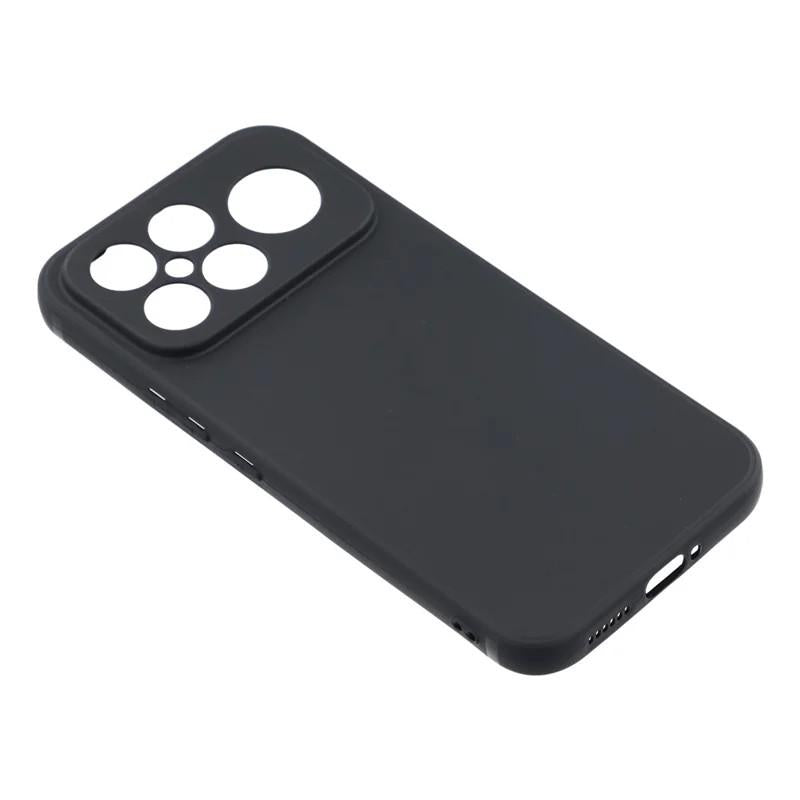 For Redmi K90 Pro Max 5G / Poco F8 Ultra WANLONFENG Square Edge Soft TPU Phone Case with Screen Protector(Black)