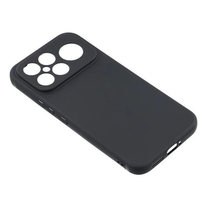 For Redmi K90 Pro Max 5G / Poco F8 Ultra WANLONFENG Square Edge Soft TPU Phone Case with Screen Protector(Black)