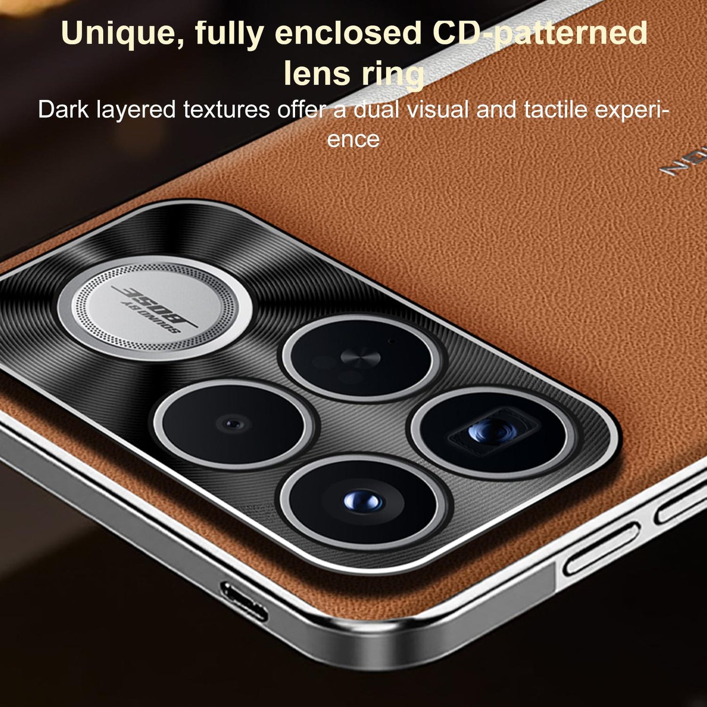 For Redmi K90 Pro Max Electroplated Frame Sheepskin Texture Morandi Color Shockproof Phone Case(Red)