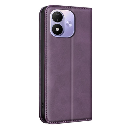 For Redmi Note 17 Pro 5G Global 163mm BINFEN COLOR Calfskin Texture Magnetic RFID Vegan Leather Phone Case(Purple)