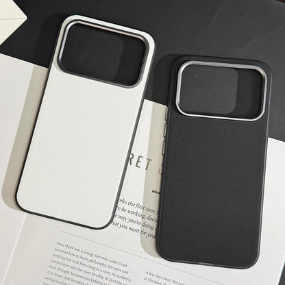 For Redmi K90 Max Matte Grid Texture Vegan Leather Phone Case(Black)