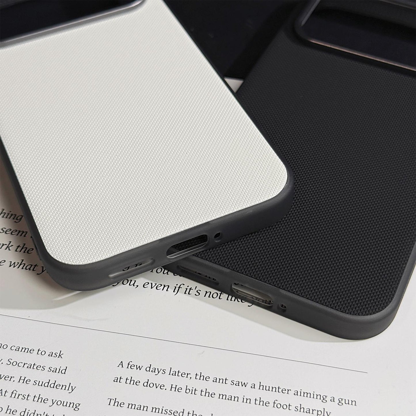 For Redmi K90 Max Matte Grid Texture Vegan Leather Phone Case(White)