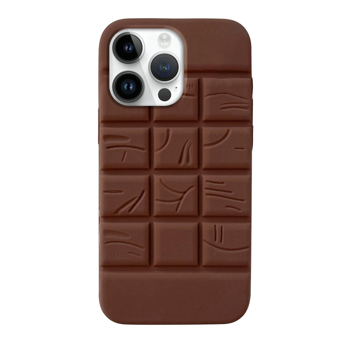 For iPhone 12 Pro Max Melted Chocolate Silicone Phone Case - Brown - EDA009355319A