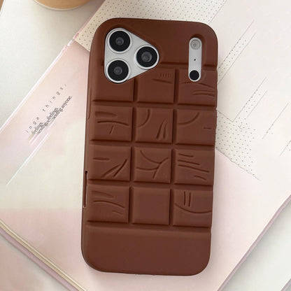 For iPhone 12 Pro Max Melted Chocolate Silicone Phone Case - Brown - EDA009355319A