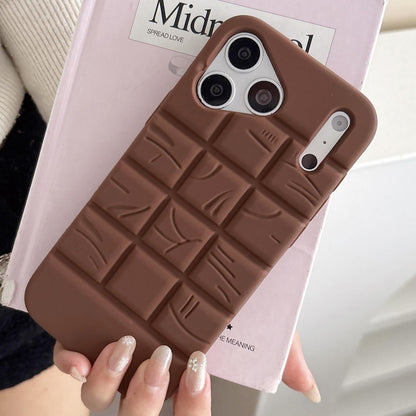 For iPhone 12 Pro Max Melted Chocolate Silicone Phone Case - Brown - EDA009355319A