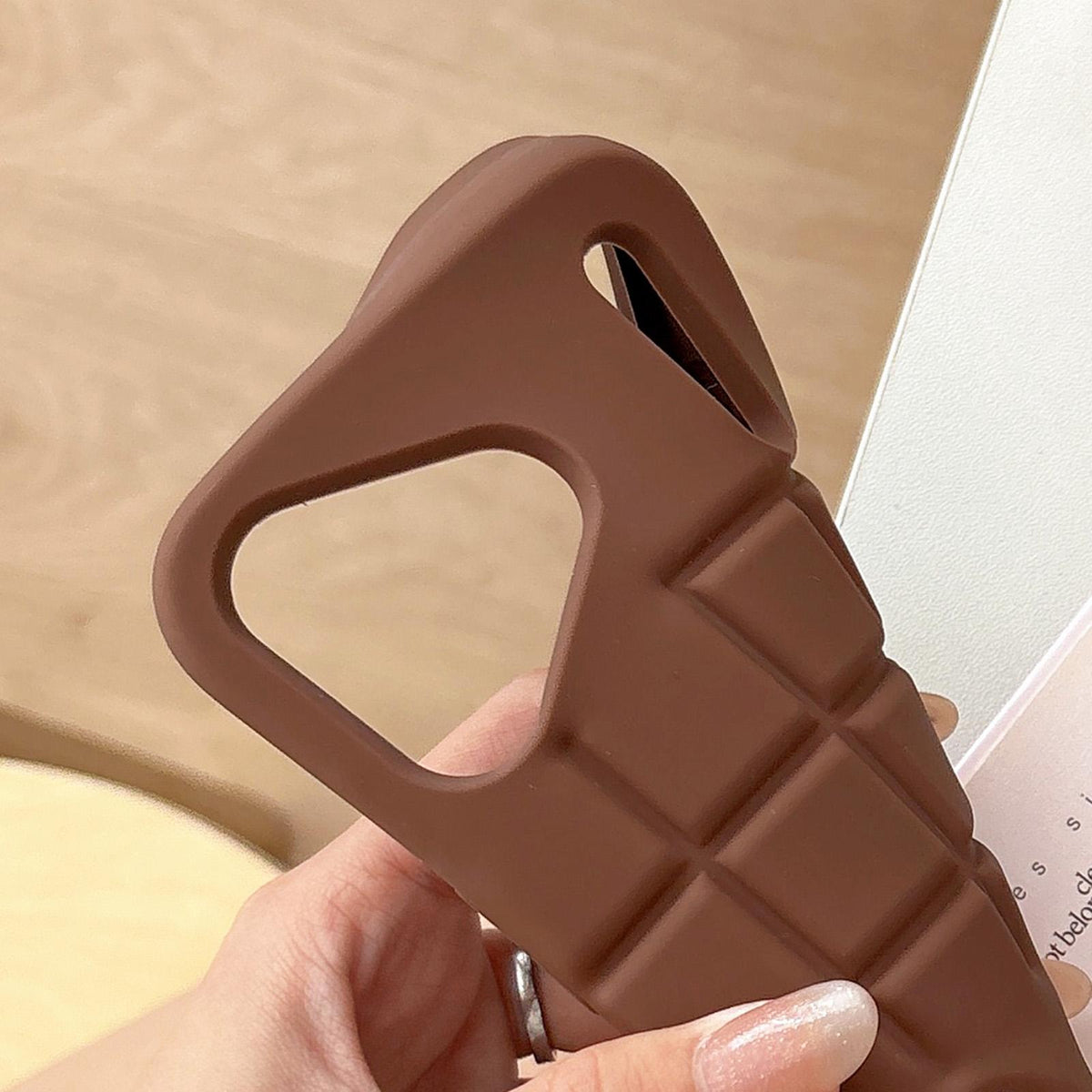 For iPhone 12 Pro Max Melted Chocolate Silicone Phone Case - Brown - EDA009355319A