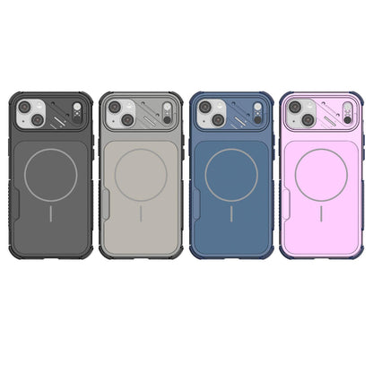 For iPhone 14 Plus Heat Dissipation Air Shockproof TPU + PC Magsafe Phone Case - Black - EDA009356513A
