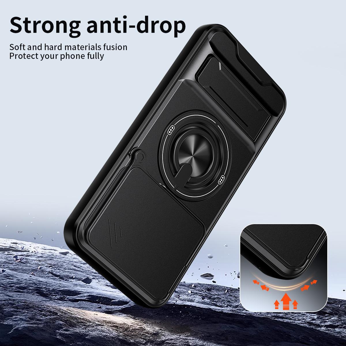 For Huawei Pura 90 5G Lens Sliding Window Multifunctional Magnetic Shockproof Phone Case - Red - EDA009360104C