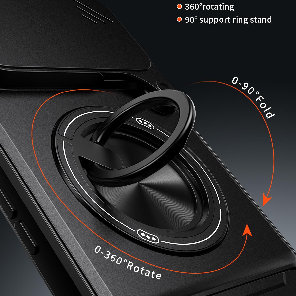 For Google Pixel 7 Pro 5G Lens Sliding Window Multifunctional Magnetic Shockproof Phone Case - Red - EDA009380006C
