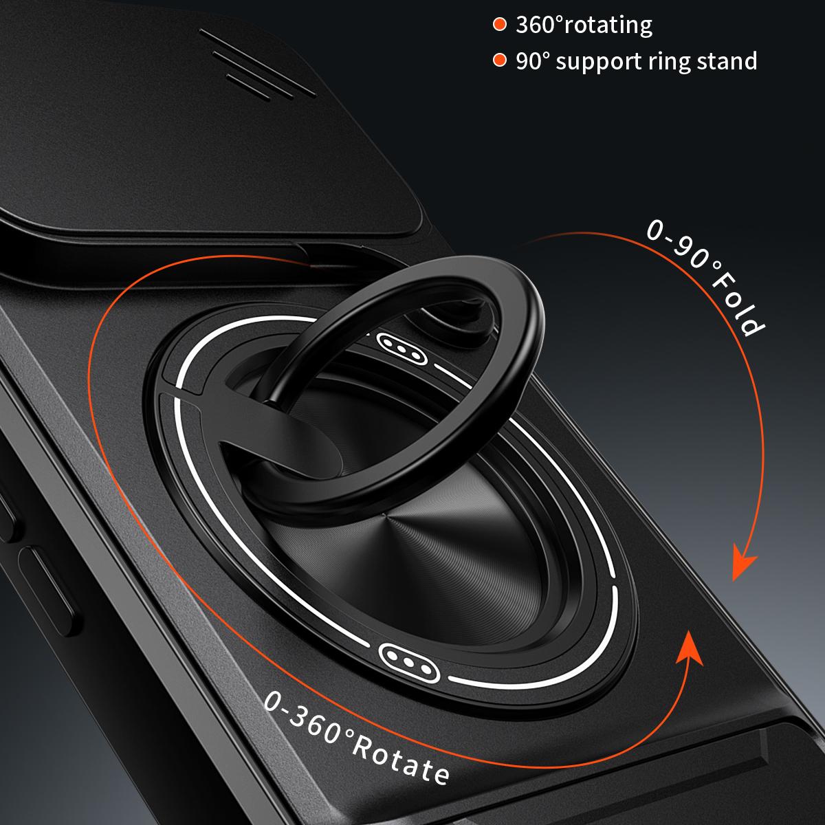 For Google Pixel 10a Lens Sliding Window Multifunctional Magnetic Shockproof Phone Case - Black - EDA009380014B