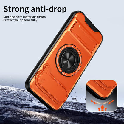 For Google Pixel 11 Pro XL Lens Sliding Window Multifunctional Magnetic Shockproof Phone Case(Royal Blue)