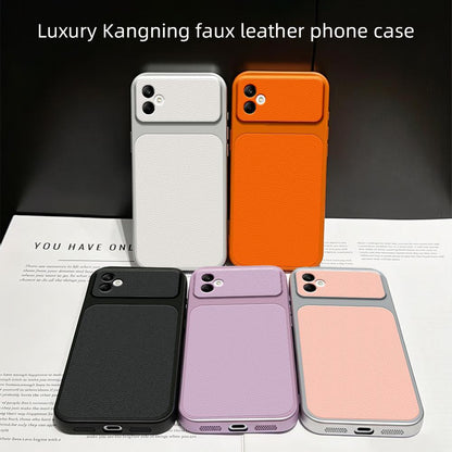 For Galaxy A05 Lambskin Series Skin Feel Shockproof Phone Case(Purple)