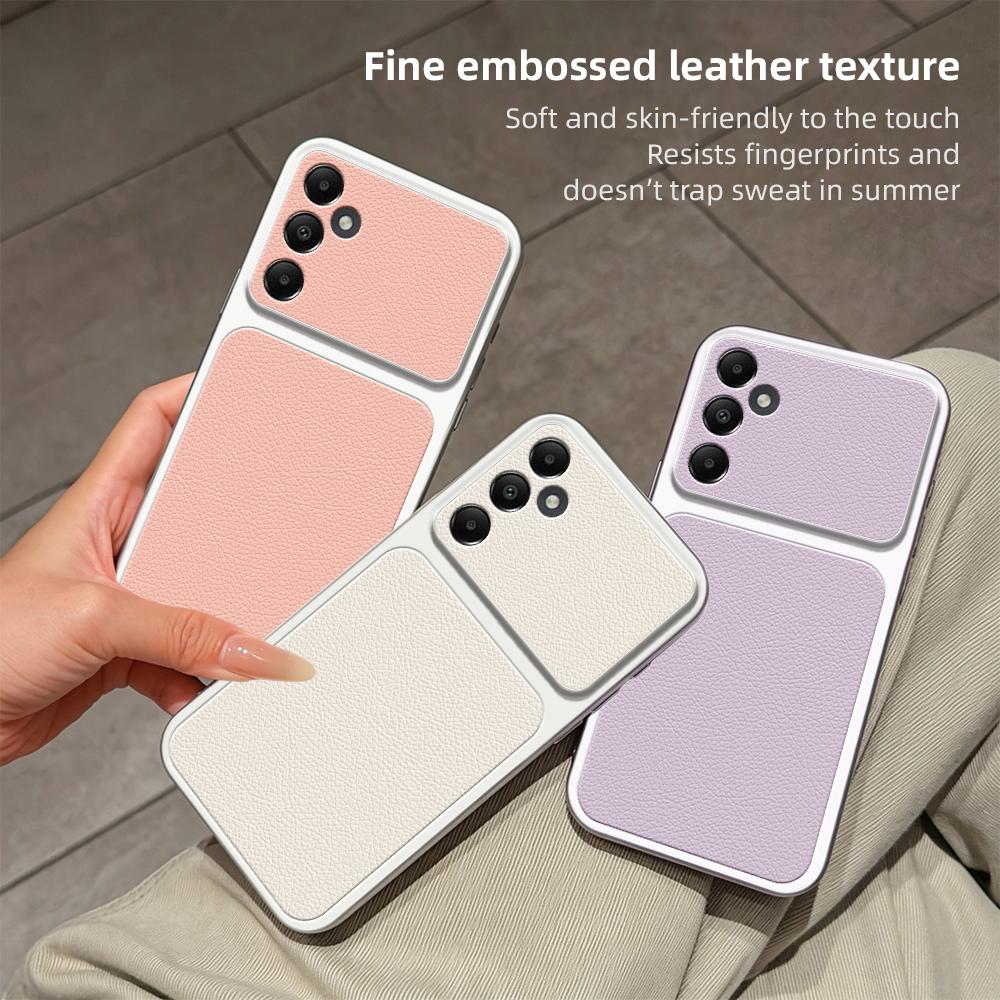 For Galaxy A05s Lambskin Series Skin Feel Shockproof Phone Case(Purple)