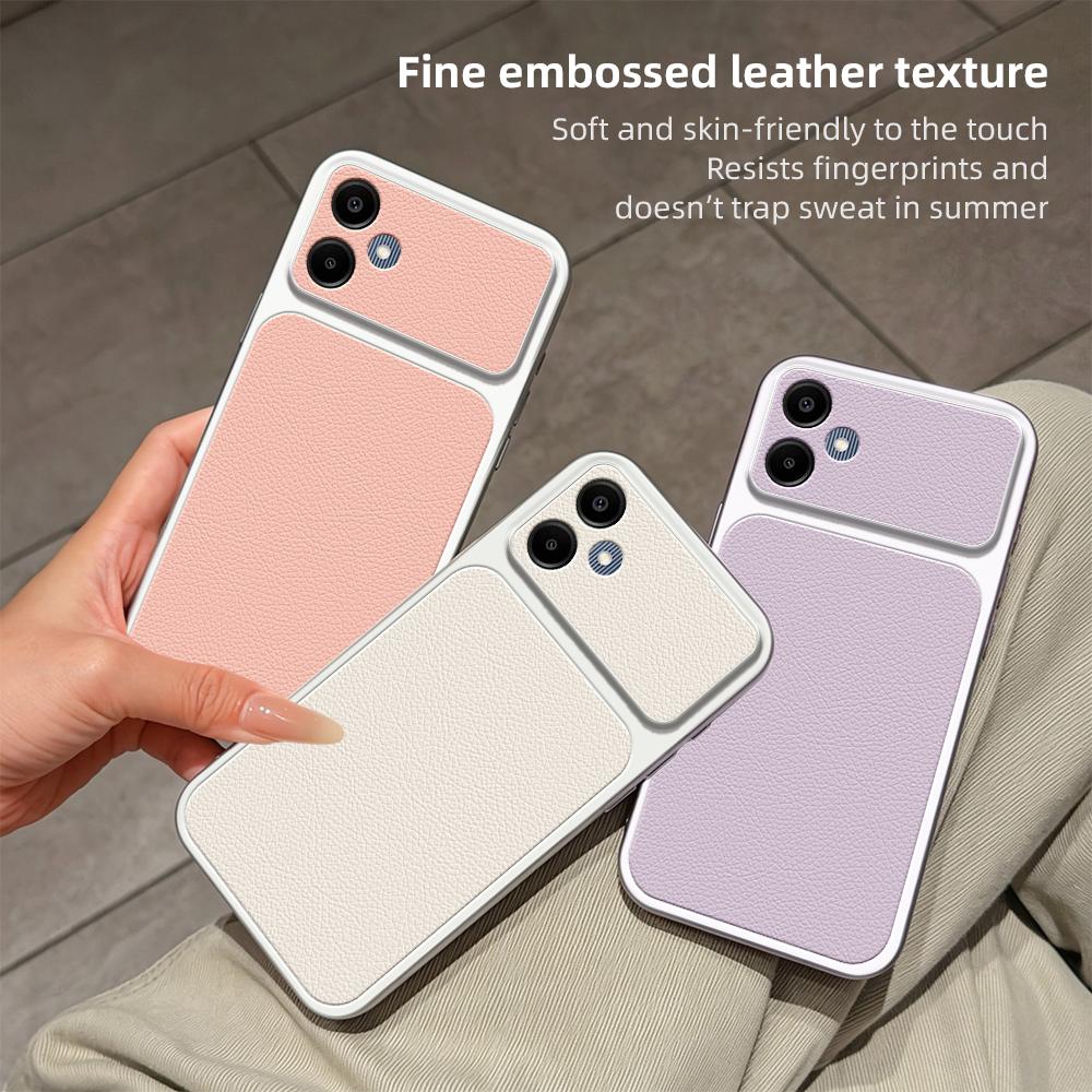 For Galaxy A06 4G Lambskin Series Skin Feel Shockproof Phone Case(Purple)