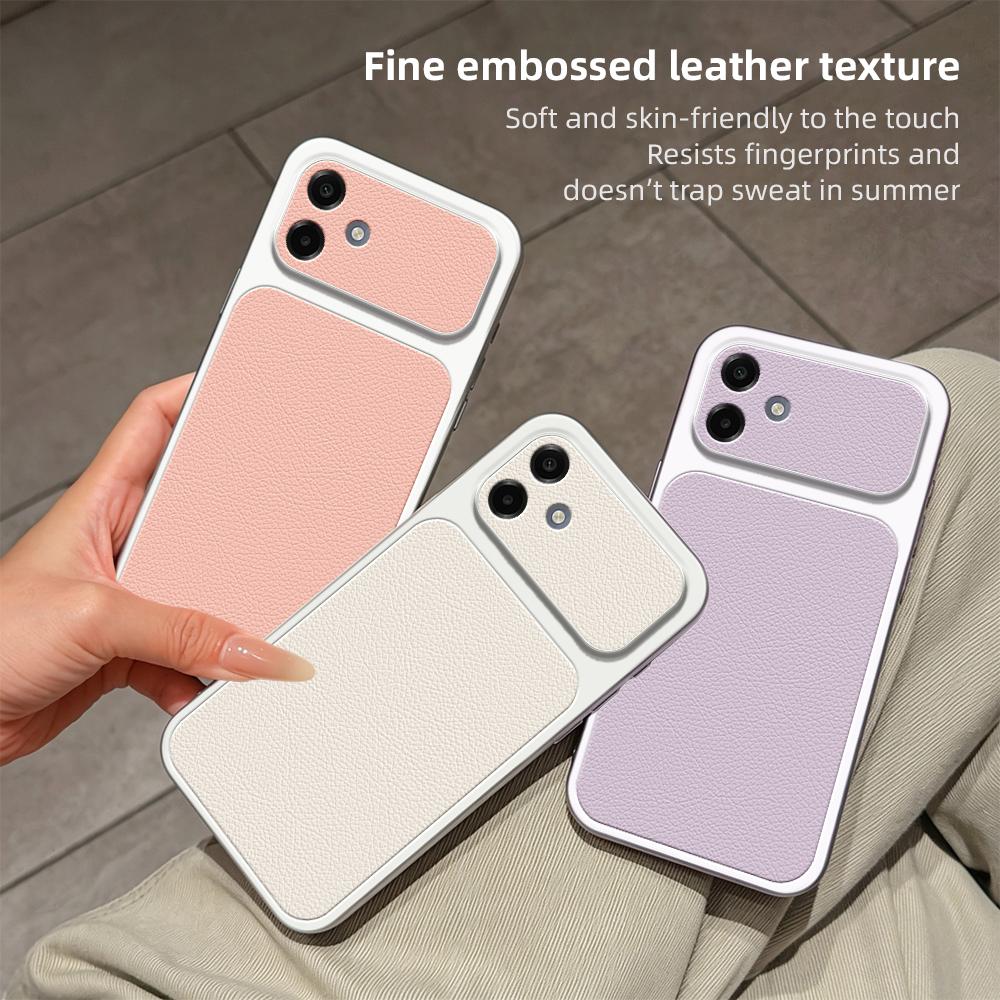 For Galaxy A07 Lambskin Series Skin Feel Shockproof Phone Case(Purple)