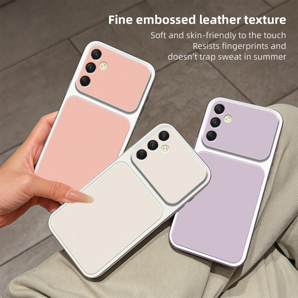For Galaxy A16 Lambskin Series Skin Feel Shockproof Phone Case(Purple)