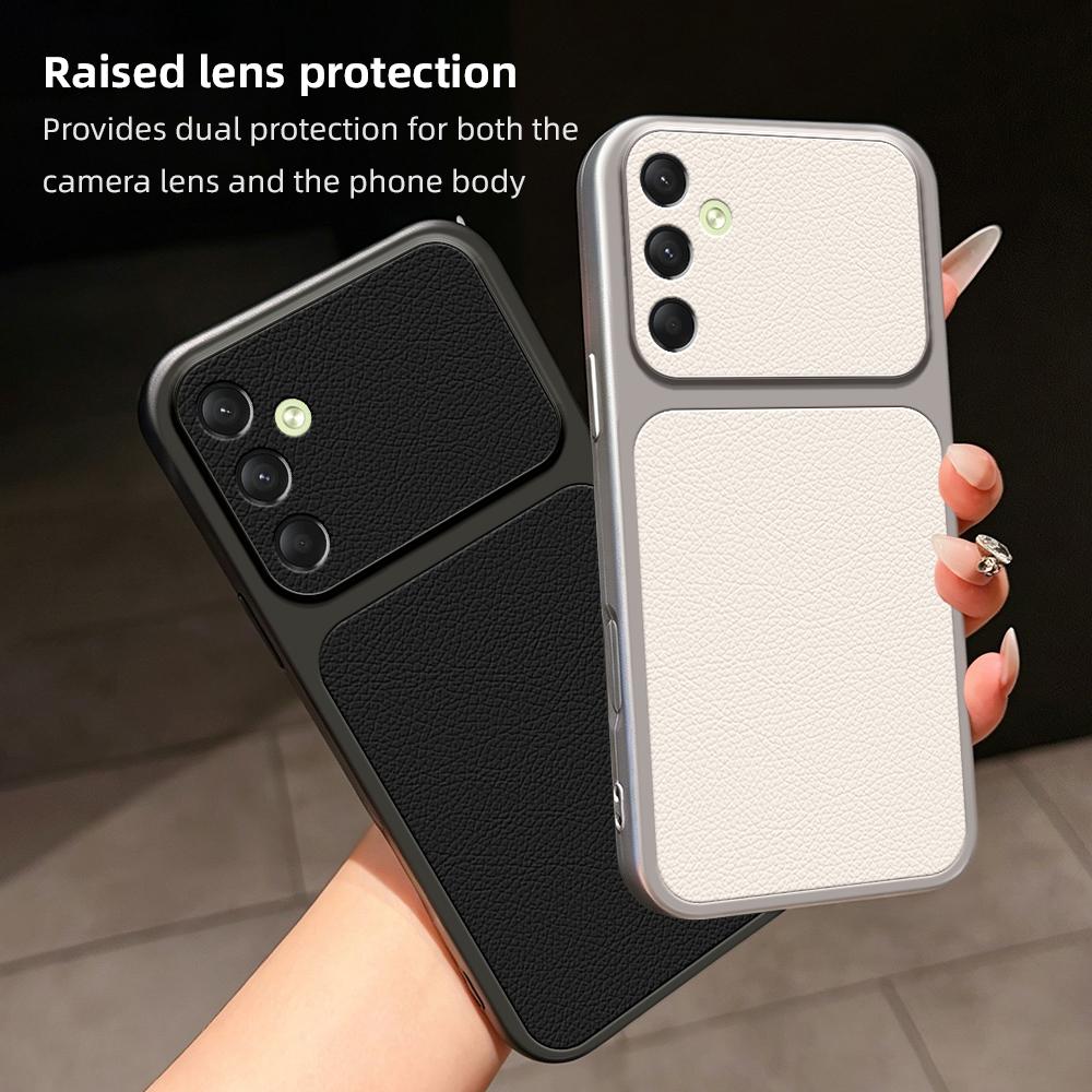 For Galaxy A16 Lambskin Series Skin Feel Shockproof Phone Case(Purple)