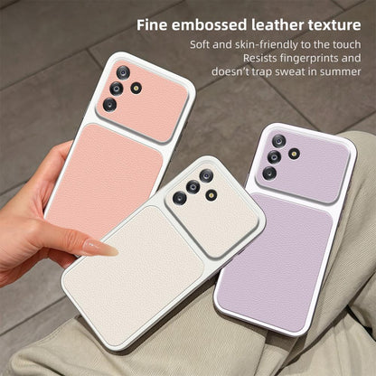 For Galaxy A17 4G Lambskin Series Skin Feel Shockproof Phone Case(Purple)